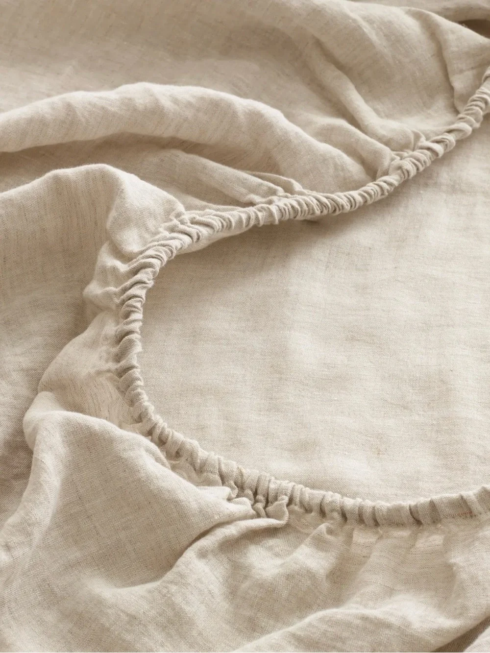 Sand European Linen King Sheet Set - Retail $204